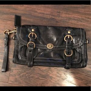 COACH leather clutch handbag NEW